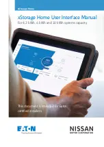 Eaton xStorage Home User Interface Manual preview