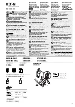 Предварительный просмотр 1 страницы Eaton XTCEXFBG Series Instruction Leaflet