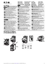 Preview for 1 page of Eaton XTPE(A)036BCSNLSOND533 Series Instruction Leaflet