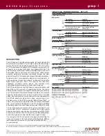 EAW AX364 Specification Sheet preview