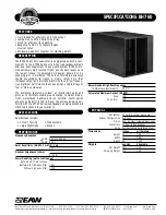 EAW BH760 Specifications preview