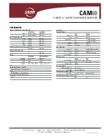 Preview for 2 page of EAW CAM60 Specification Sheet