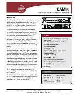 EAW CAM80 Specification Sheet preview