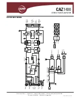 Preview for 3 page of EAW CAZ1400 Specifications