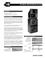 Preview for 1 page of EAW CB523M Technical Specification