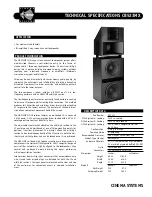 EAW CB523Mx Technical Specifications preview