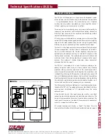 EAW Cinema CB223X Technical Specifications предпросмотр