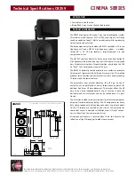 EAW Cinema CB259 Technical Specifications preview