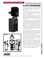 Preview for 1 page of EAW Cinema CB2590X Technical Specifications