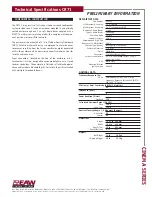 Preview for 2 page of EAW Cinema CR71 Technical Specifications