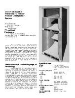 Preview for 1 page of EAW Cinema CS3 Specifications