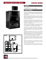 Предварительный просмотр 1 страницы EAW Cinema MC4953 Technical Specifications