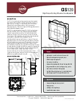 Preview for 1 page of EAW CIS120 Specifications