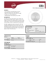 EAW CIS6 Specification Sheet preview