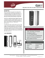 EAW CLA37 Specifications preview