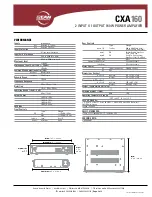 Preview for 2 page of EAW Commercial CXA160 Specifications