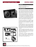 EAW CR58 Technical Specifications предпросмотр