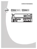 Preview for 1 page of EAW CXA160 / CXA80 Instruction Manual