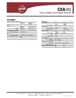 Preview for 2 page of EAW CXA240 Specifications