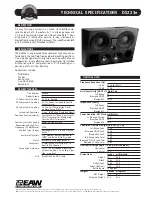 EAW DS223e Technical Specifications предпросмотр