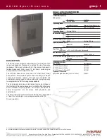 EAW Dual 12-Inch Subwoofer AX122 Specification Sheet preview