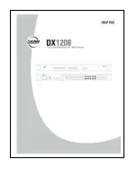 Предварительный просмотр 1 страницы EAW DX1208 Help File