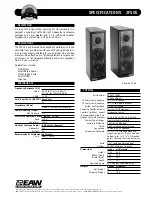 EAW JF50S Specifications preview