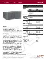 EAW KF730P Specification Sheet preview