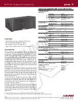 Preview for 1 page of EAW KF737 Specification Sheet