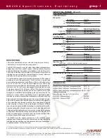 Preview for 1 page of EAW Loudspeaker MK2394 Specification Sheet