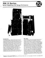 EAW MK II MK1500 Specifications preview