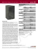 Preview for 1 page of EAW MK5326 Specification Sheet