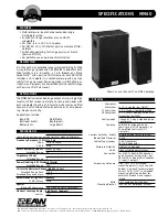 Preview for 1 page of EAW MM60 Specifications