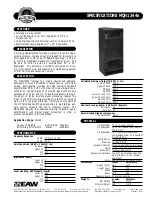 EAW MQH1344e Specifications preview