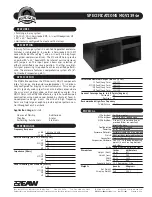 EAW MQV1394e Specifications предпросмотр