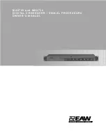 Preview for 1 page of EAW MX8700 Owner'S Manual