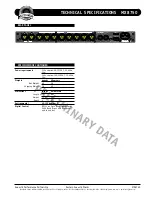 Предварительный просмотр 2 страницы EAW MX8750 Technical Specifications