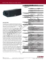 EAW NTL720 Specification Sheet preview