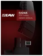 Предварительный просмотр 1 страницы EAW Radius RSX series Owner'S Manual