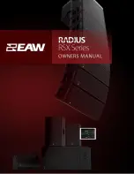 Preview for 1 page of EAW radius Owner'S Manual