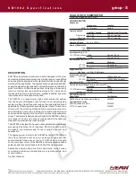 EAW SB1002 Specifications preview