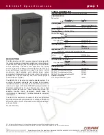 EAW SB120zP Specifications preview