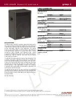 EAW SB120zR Specifications preview