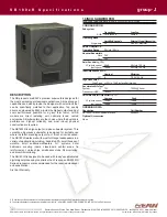 Preview for 1 page of EAW SB180zR Specifications