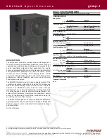 EAW SB250zR Specification Sheet preview