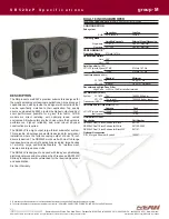 Preview for 1 page of EAW SB528zP Specification Sheet