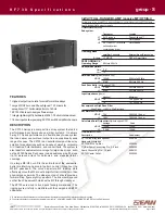 Preview for 1 page of EAW SB730 Specifications