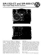 EAW SM-152i-CT Supplementary Manual preview