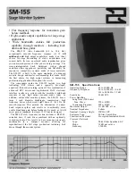 EAW SM155 Specifications preview