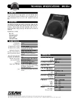 EAW SM155e Technical Specifications preview